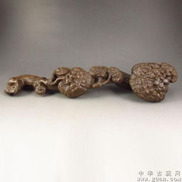 精品包邮一元拍民间收藏天然沉香木精细打磨富贵如意摆件