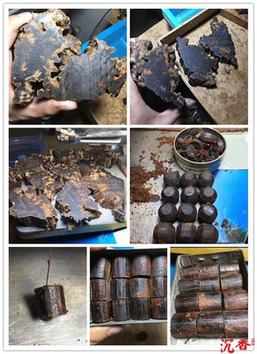 沉香是如何开料的?沉香开料现场(多图)